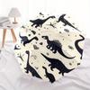 1pc Dino World Automatic Open/Close Umbrella with One-Touch Button, Compact Folding Canopy, Sturdy 8-Rib Windproof Design -141