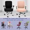 2 Groups Computer Chair Seat Cover Set Scratch Resistant Stretch Fit Desk Rotating Seat Slipcover Set With Elastic Band for Home