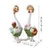 Пара фигурок уток, скульптура животных, забавная садовая статуя, украшение для двора для свадебных подарков