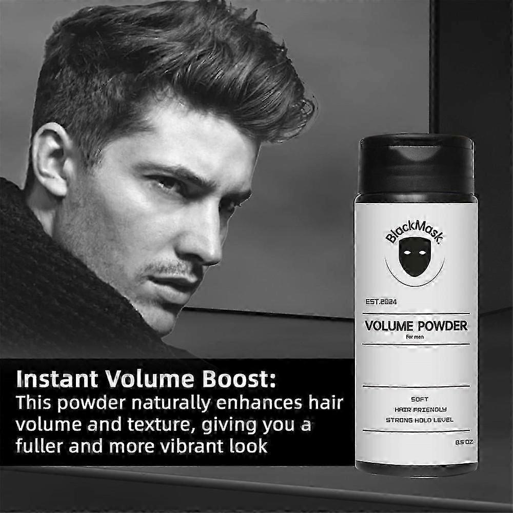 Volumizing Hair Powder for Men Mild Ingredients, No-wash , Oil Control, & Refreshing, Long-lasting Effect 0.5oz
