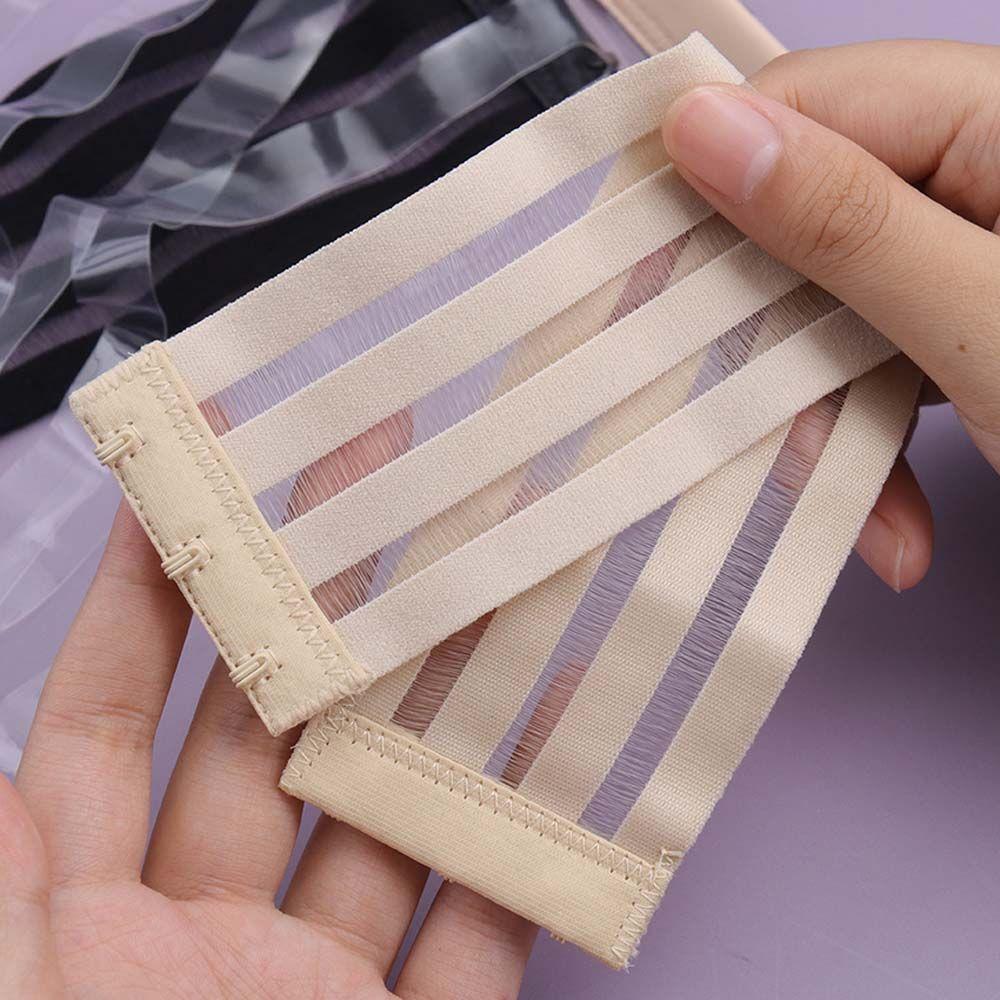 Band 3 Hooks 4 Rows Extender Shoulder Strap Transparent Bra Strap Entension Buckle Bra Accessories