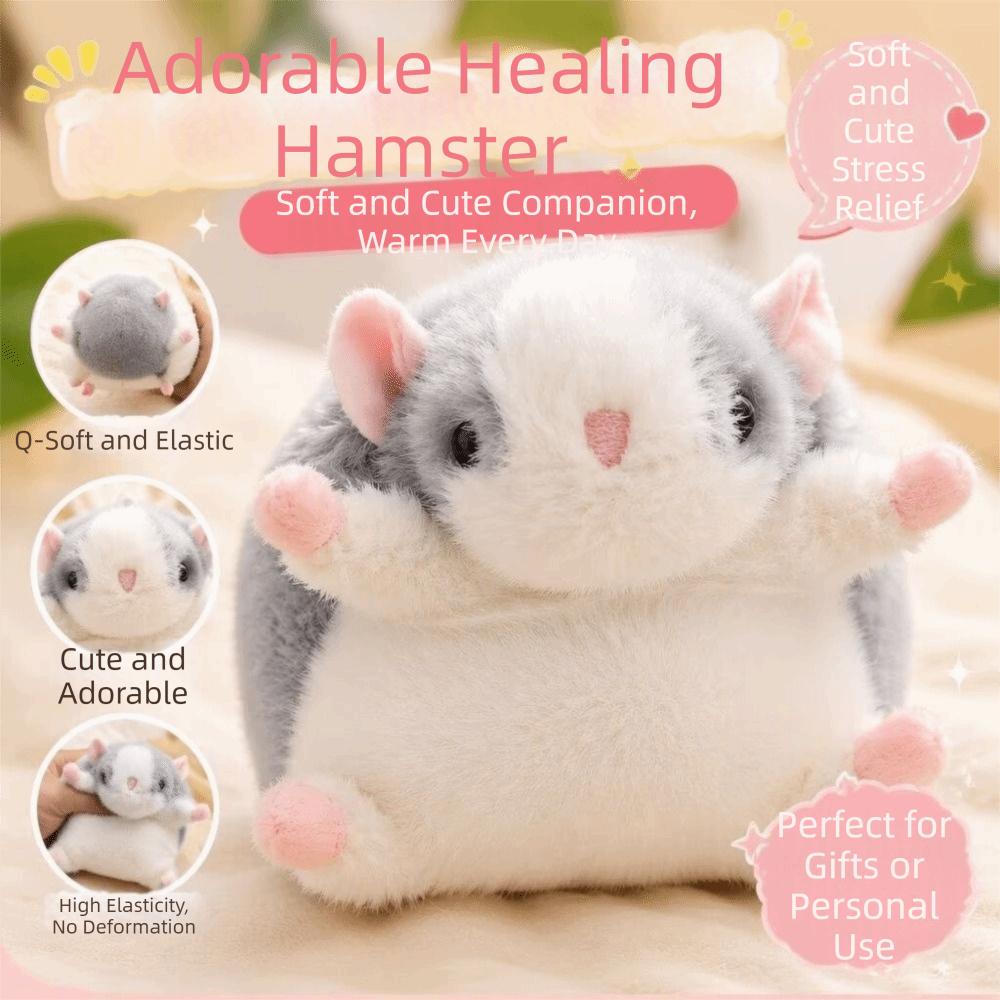 Stuffed Animal Fluffy Mouse Keychain Cartoon Rat Plush Doll Soft Fabric Hamster Pendant Boys Girls