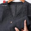Мужской жилет Pierre Cardin из 100% льна с V-образным вырезом