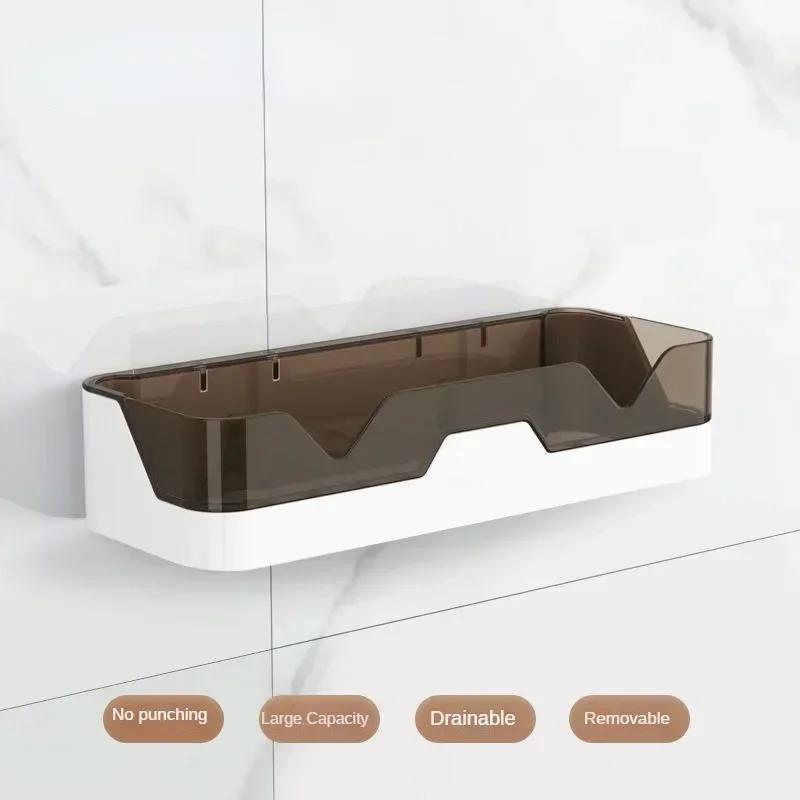 Полка для ванной комнаты, органайзер, стеллаж для хранения душа, черные угловые полки, настенный алюминиевый держатель для туалетного шампуня без дрели