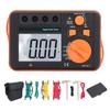Digital Earth Resistance Tester 0.01‑2000 Ohm  200V Voltage Measure LCD Backlit Display Ground Resistance Meter
