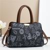 Роскошная женская сумка с винтажным принтом, сумки с верхней ручкой, большая вместимость, сумка через плечо для поездок на работу, высококачественная дизайнерская кожаная сумка