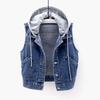 Denim Vest Women's Spring and Autumn Short Loose Korean Sleeveless Jacket Vest Waistcoat