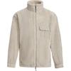 Sherpa Warm Sports Casual Long Sleeve Jacket Men Jacket Khaki Gray 1389366-289