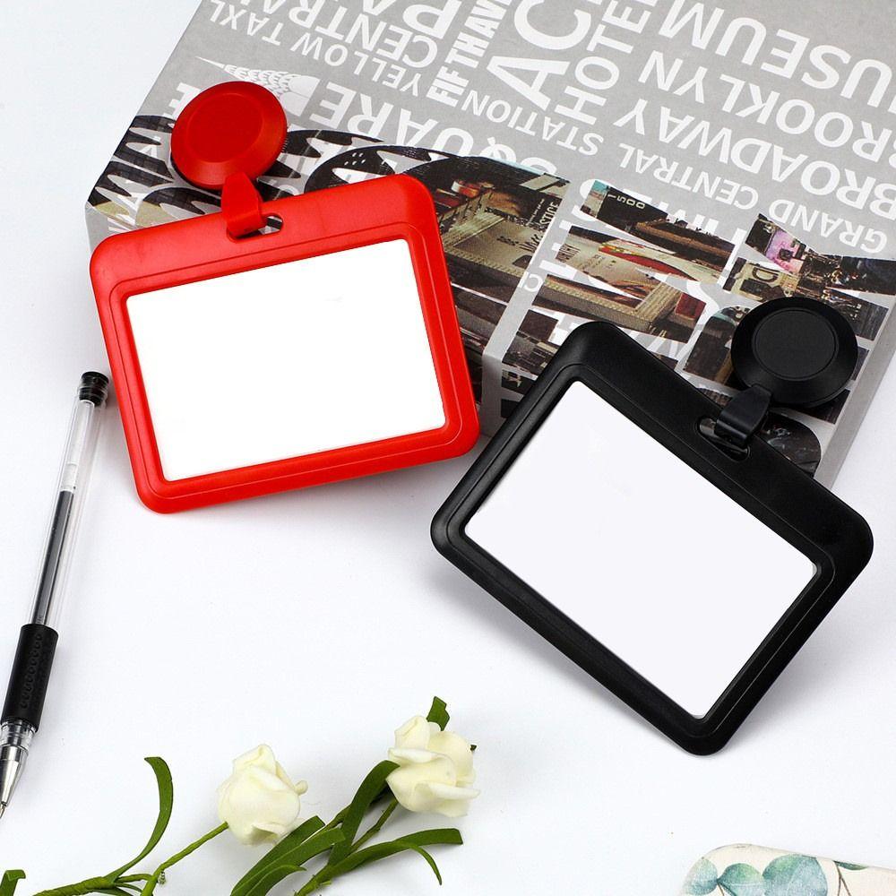 Staff Work Retractable Card Cover Badge Reel Name Badges Holder ID Card Holder Credit Card