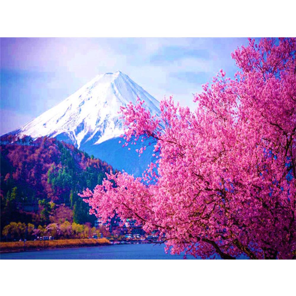 3D алмазная живопись Пейзаж Вышивка крестом DIY Алмазная вышивка вишни картина со стразами украшение дома