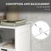 Three-Part Bathroom Storage Unit, with Shelf, Drawers & Cupboard - White