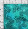 oneOone Хлопковая гибкая темно-бирюзово-зеленая ткань, тропические абстрактные листья, шитье, ремесленные проекты, принты на ткани в ярдах, 40 дюймов