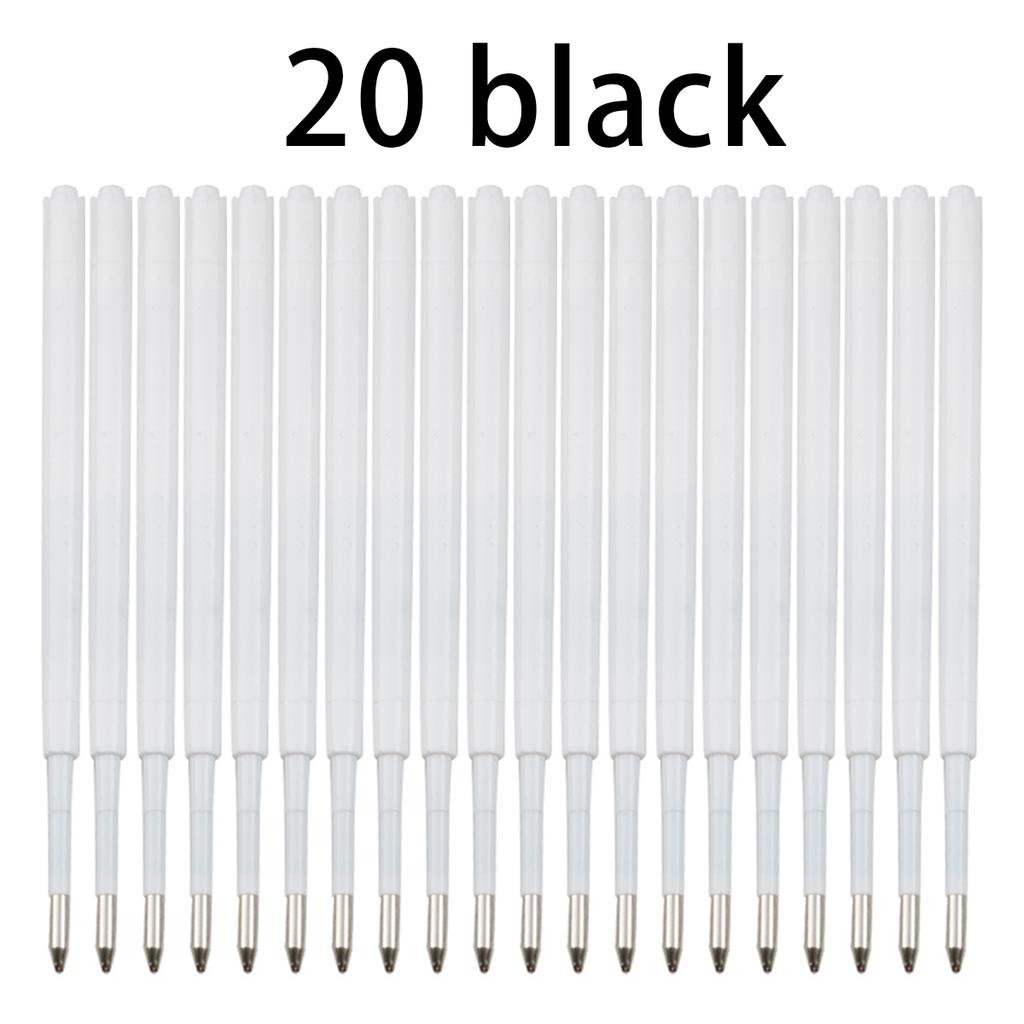 10-20pcs 0.7MM Ballpoint Pen Plastic G2 Refills Blue/Black Ink for Pens Writting Parts Office Stationery