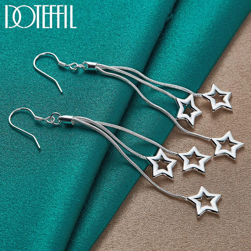 Подвеска в форме звезды из стерлингового серебра 925 пробы, модные украшения