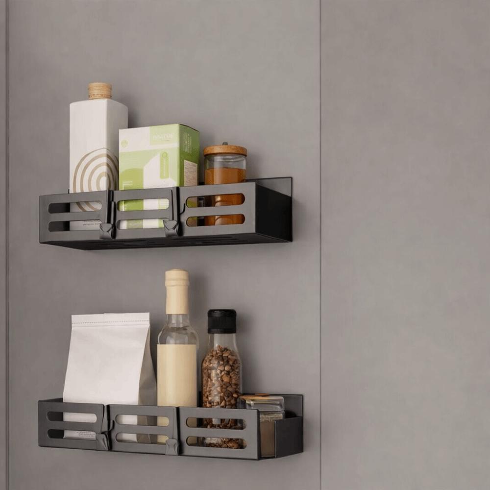 1/2PCS Iron Refrigerator Magnetic Shelf Large Capacity Refrigerator Rack Kitchen