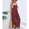 Wide Leg Overalls for Womens Casual Cotton Linen Baggy Loose Maternity Summer Beach Jumpsuits Romper