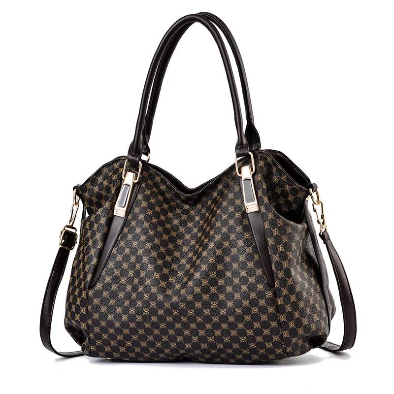 Роскошная брендовая дизайнерская женская сумка, модная новая сумка через плечо с принтом, большая вместимость, классическая ретро-сумка через плечо, женская сумка-тоут