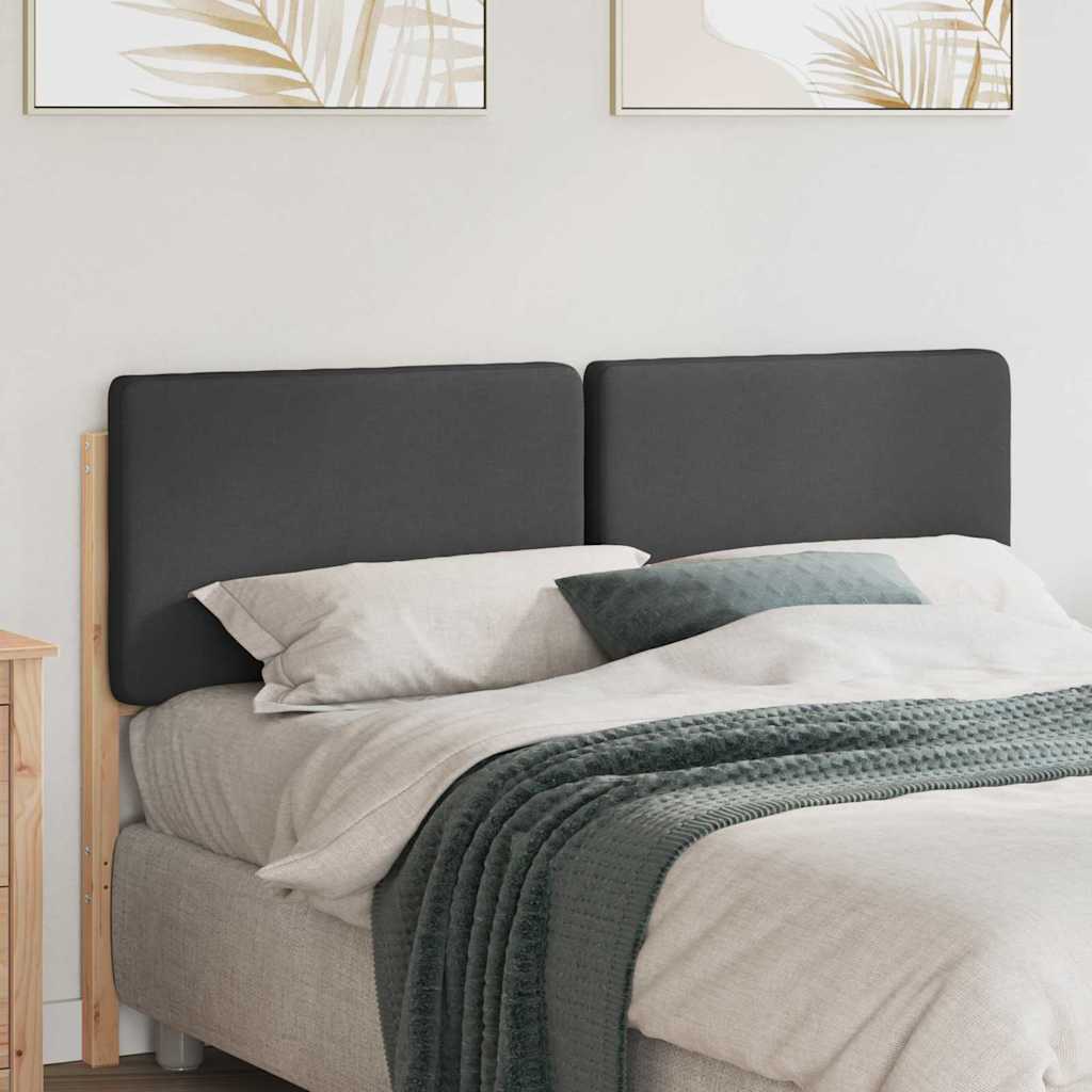 Upholstered Headboard with Headboard in Brown and Dark Grey 120 cm