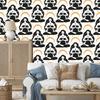 Wallpaper Women and Astrology graphite and brown, brown background 50x1000