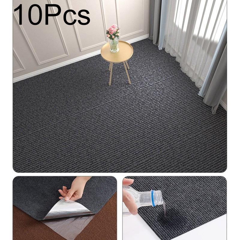 10 шт. Квадратные коврики 30×30 см Самоклеящиеся коврики Минималистичная ковровая плитка Сделай сам Устойчивые к царапинам для домашних животных Домашний декор