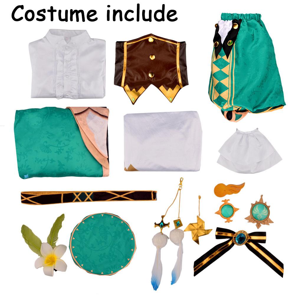 Новый Venti Косплей Windy Wenty, полный комплект, игровой костюм, униформа, костюм для девочек, S-XL, Венди