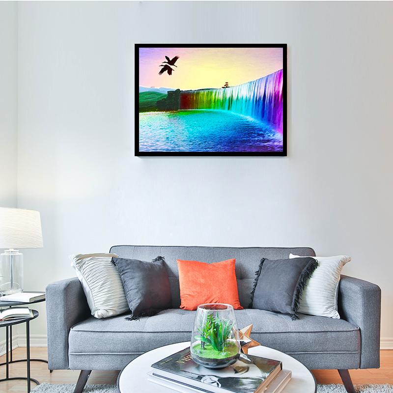 DIY 5D алмазная живопись водопад пейзаж ремесло полная круглая смола Алмазная вышивка крестиком горное настенное искусство