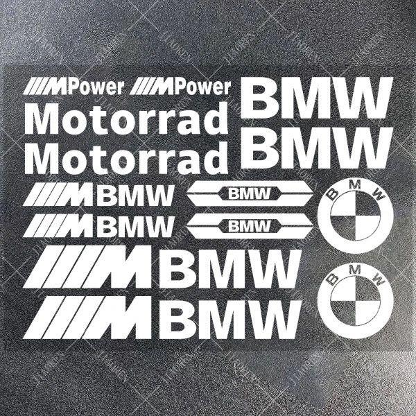 Vinyl Sticker Logo For BMW E93 F10 F20 F30 F40 F15 F25 F26 F31 F49 F86 M3 M5 X3 x1 e46 M Motorcycle Tank Helmet Car Bike Decal blhn58