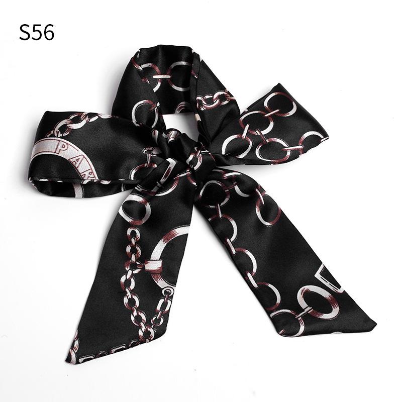 Шелковый шарф, завязанный сумочкой, завязанный бант для волос, длинная повязка на голову, серпантин, маленький шелковый шарф, подарочная коробка, подарочный ремешок