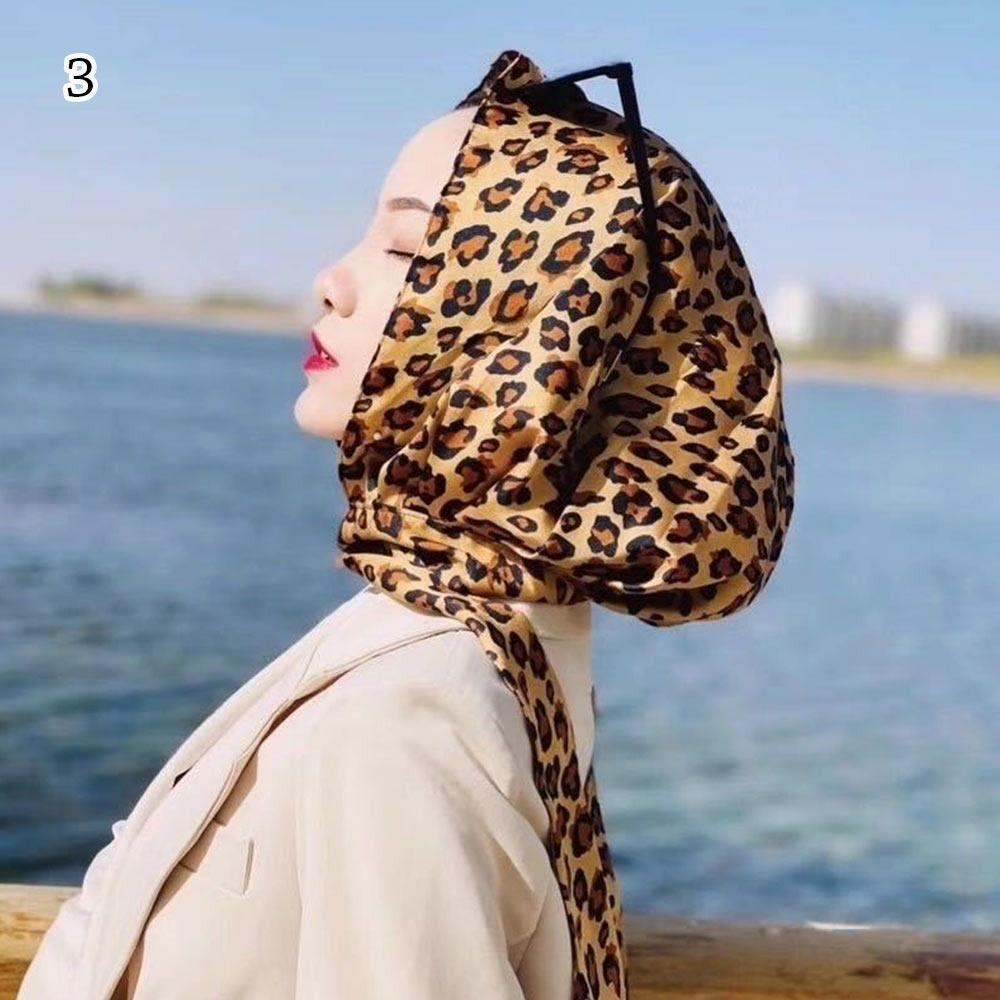 Women Islamic Hat Simulation Silk Muslim Turban Headscarf Baotou Hat Hijab Cap