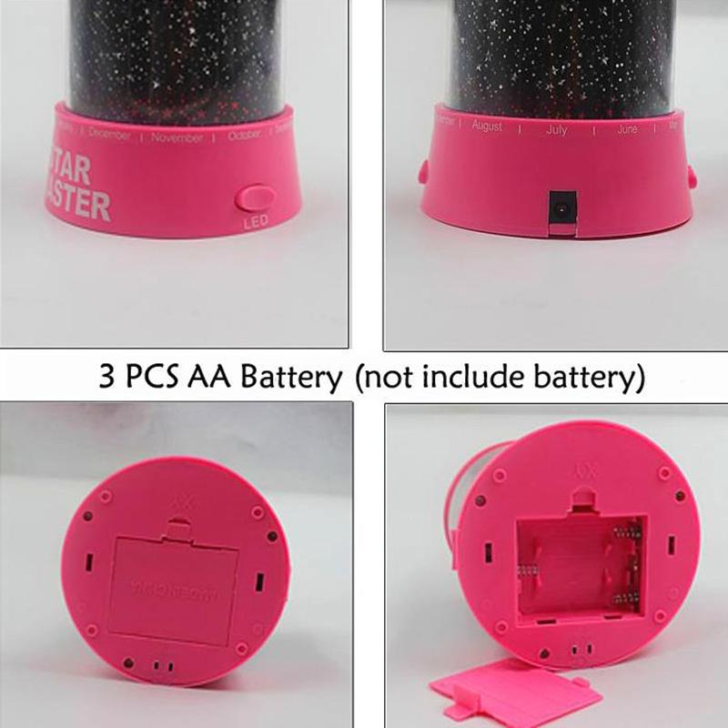 1шт светодиодный ночник проектор звездное небо звезда луна детский сон красочная лампа