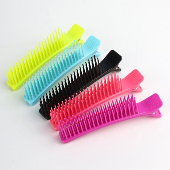 2 шт. зажим для укладки волос, профессиональный нескользящий гребень для пробора без следов, зажим для волос с клювом утки, домашний салон, женская стрижка волос