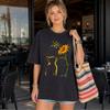 Comfort Colors® Sitting Yellow Kitten Sunflower Fragrance Butterfly T-Shirt