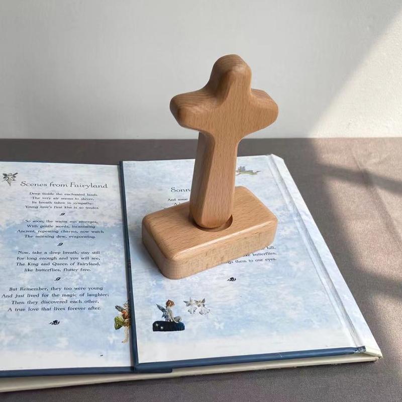 Деревянные Поделки Крест Настольные Украшения Крест из Бука Резьба по Дереву Настольный Декор Христианское Украшение Крест Рождество Иисус Христос