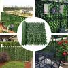 Панели для забора из искусственных листьев Пластиковые искусственные изгороди Стена-экран для забора Сшиваемые Зелень Экологически чистый Многофункциональный Садовый Декор для дома