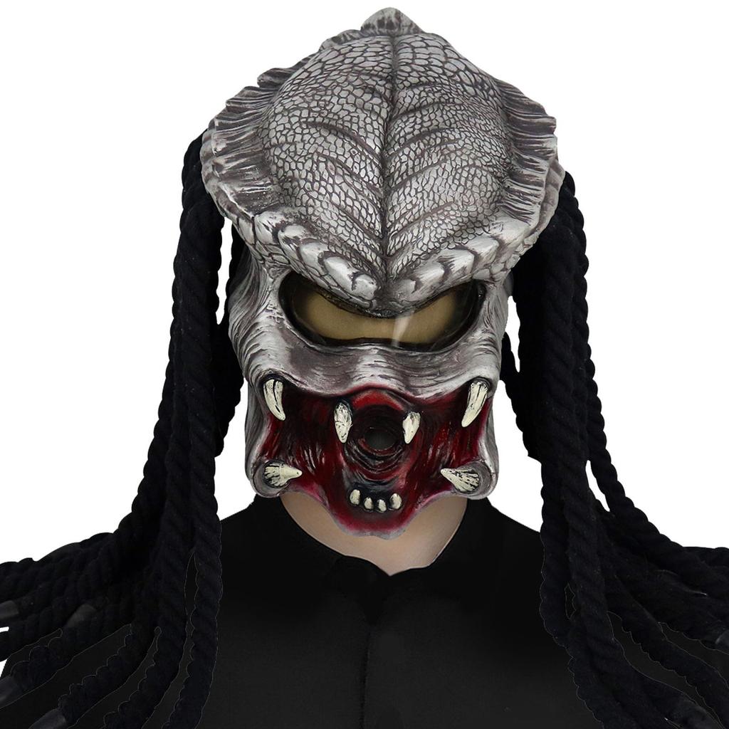 Full Face Mask 3D Sofia's Predator Halloween Headgear Face Mask Alien Terror Fancy Dress Party Props Cosplay Latex Mask