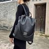 Backpack PU Backpack Anti-theft Backpack Women's Single Shoulder Korean Backpack Woven Travel Bag Student Schoolbag