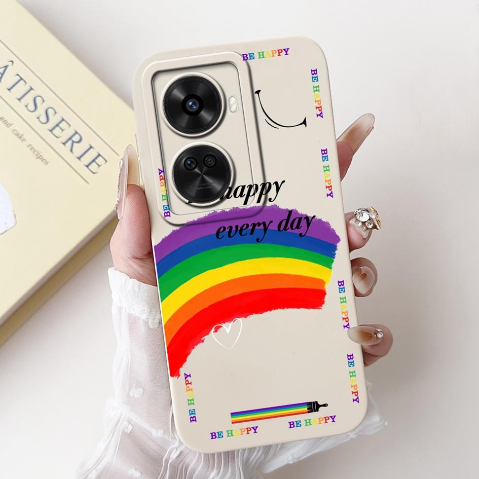 Nova 12 SE Case For Huawei Nova 12 SE Cover 2024 Fashion Painted Liquid Silicone Anti-Fall Protective Bumper For Nova 12SE Funda