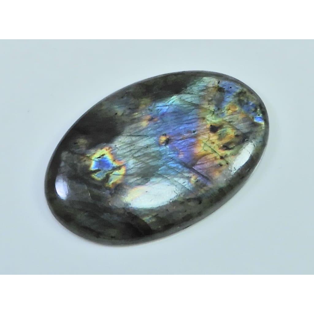 25X41X04MM Natural Purple Labradorite Spectrolite Oval Loose Gemstone 56Cts. D-384