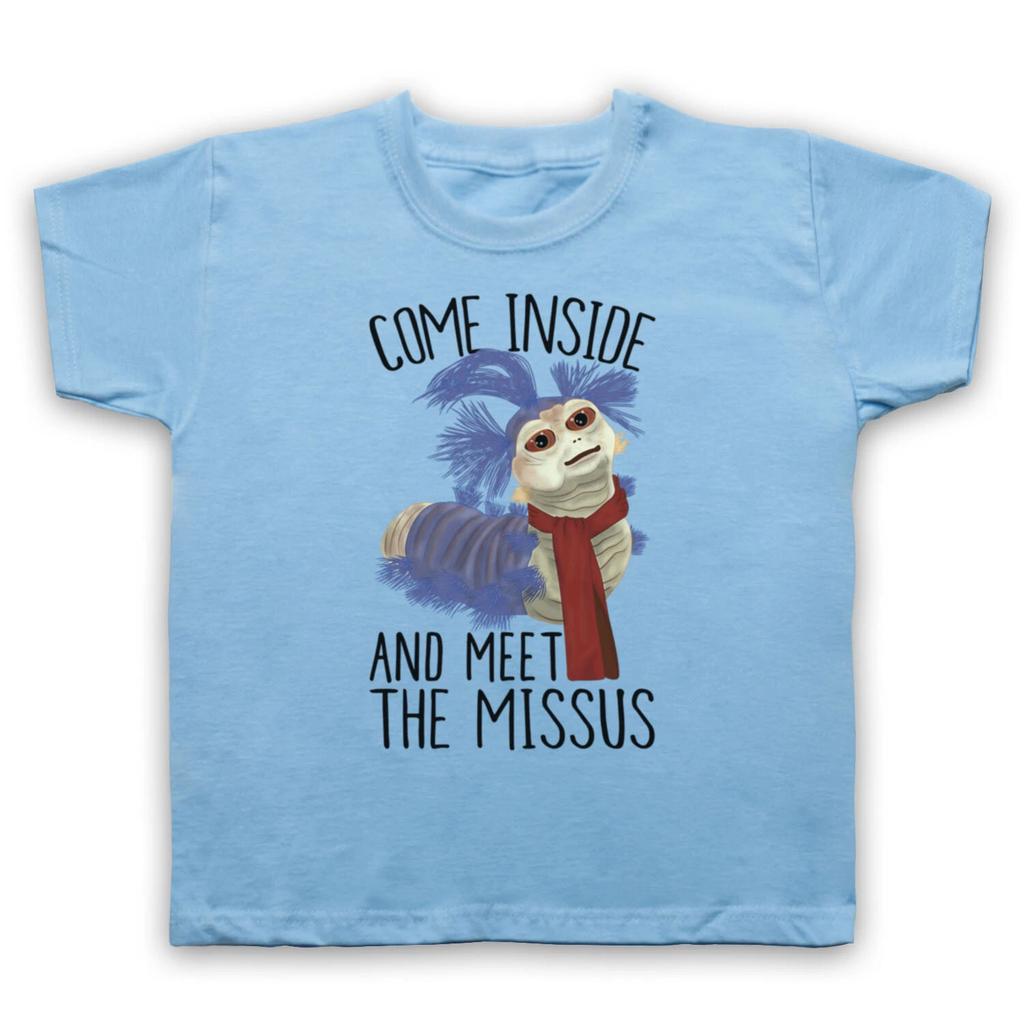 LABYRINTH THE WORM UNOFFICIAL COME INSIDE MEET MISSUS KIDS CHILDS T-shirt