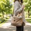 Soft Pet Carrier Bag Thickened Plush Pet Tote Bag Pet Outing Bag Cat Handbag for Cats and Dogs