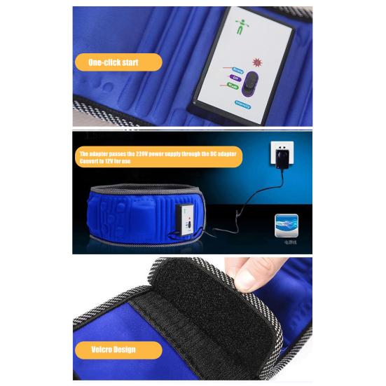 Fitness Belt No Side Effect Multifunctional Relax Mood Breathable Wear-resistant Slim Thighs Nylon Magnet Stone Fat Burning Belt Workout Use