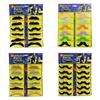 12pcs Prank Trick Funny Costume Mustache Visible Pirate Party Mustache Cosplay Fake Moustache  Gift