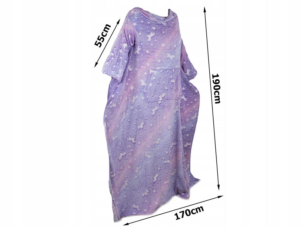 Blanket with Sleeves 150X200 Glowing Purple (40) Gab_B