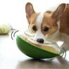 Interactive Dog Treat Dispensing Toy Avocado Shaped Puzzle Slow Feeder Puppy Enrichment Training Toy for Small Medium Large Dogs