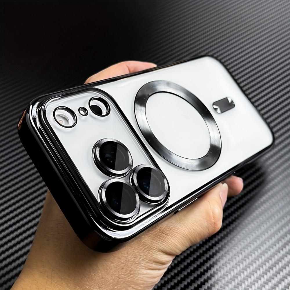 Гальванизированный прозрачный мягкий чехол из ТПУ для For Iphone 17 Air 16 1 14 13 12 11 Pro Max Plus Магнитная крышка для беспроводной зарядки