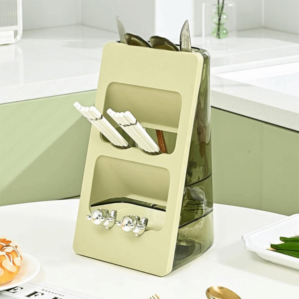 Large Capacity Chopstick Draining Rack Draining Hole Tableware Shelfs Kitchen Countertop