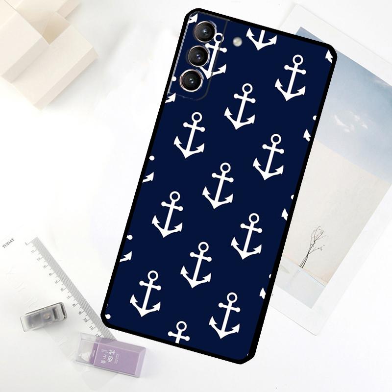 Anchor Boat Phone Case For Samsung Galaxy S24 FE S23 Ultra S21 S22 S25 S26 Ultra S10 Plus S20 FE Cover