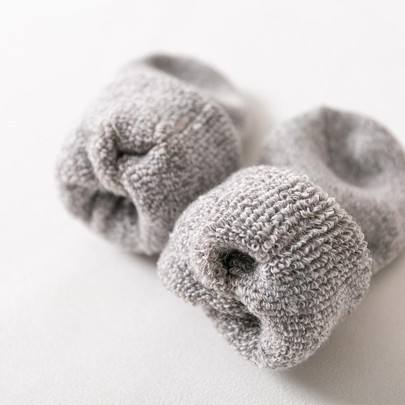 5 пар женских зимних толстых теплых однотонных шерстяных гольфов