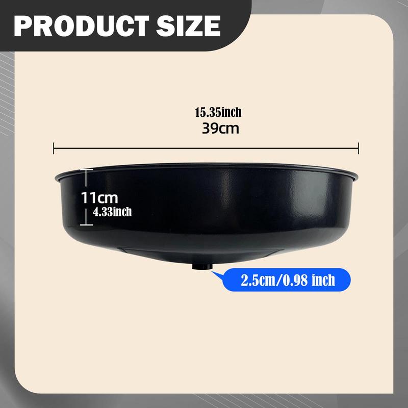 Oil Drain Plate Engine Oil Drain Bucket Anti Splash Drip Pan Portable Leakproof Tray for Garage Workshop