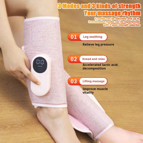 Перезаряжаемый беспроводной массажер для икр 3 режима регулируемый быстрое восстановление облегчение боли портативный беспроводной массажер для ног
